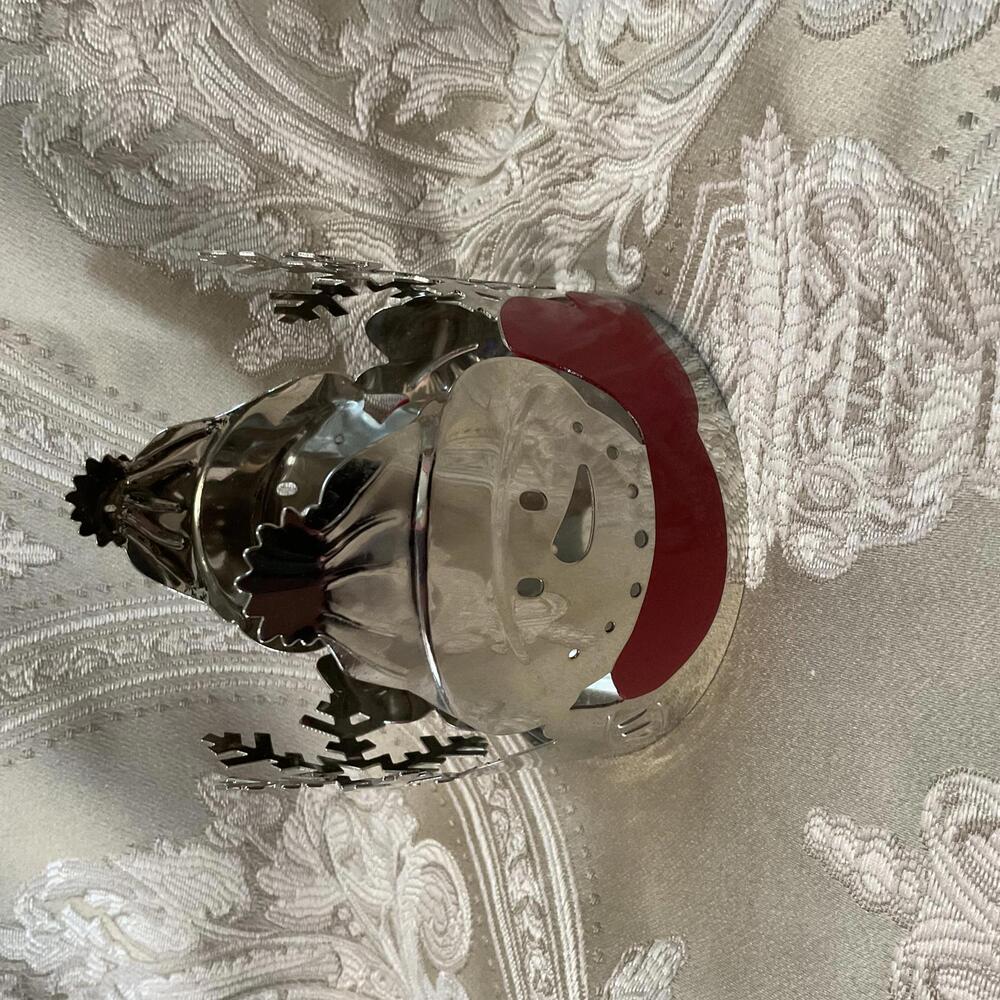 Yankee Candle Metal Snowman Candle Holder